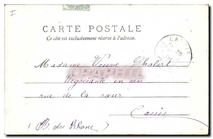 CPA Vichy Le Sichon  — Rückseite