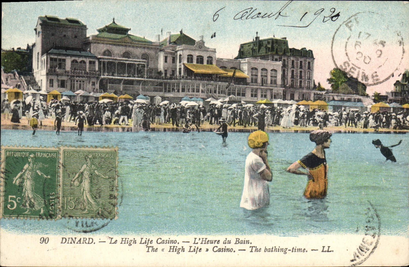 Dinard — Le « High Life » Casino — L'Heure du Bain — LL, n°90