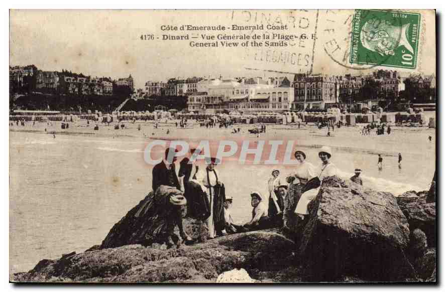 CPA Cote d'Emeraude Dinard Vue Generale 