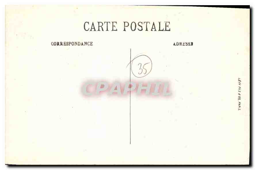 CPA Dinard La Plage et la Pointe de la Malouine  — Rückseite