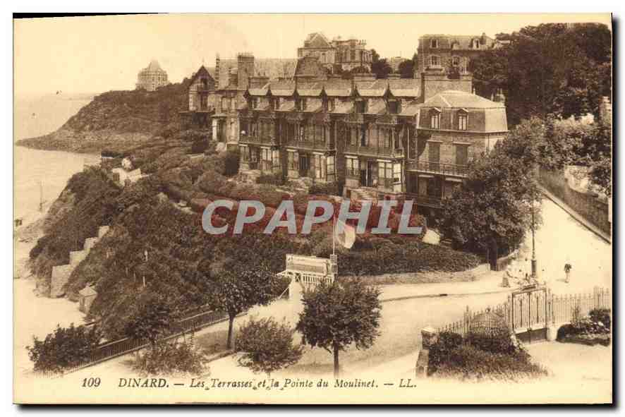 CPA Dinard Les Terrasses et la Pointe du Moulinet 