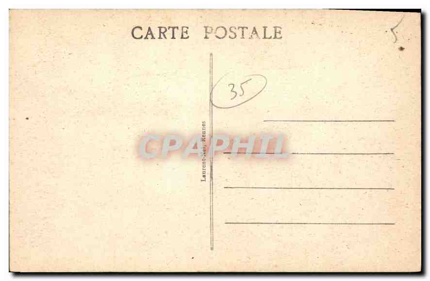 Dinard - Côte d'Émeraude et Pointe du Moulinet — Laurent-der, Rennes, n°554 — Verso