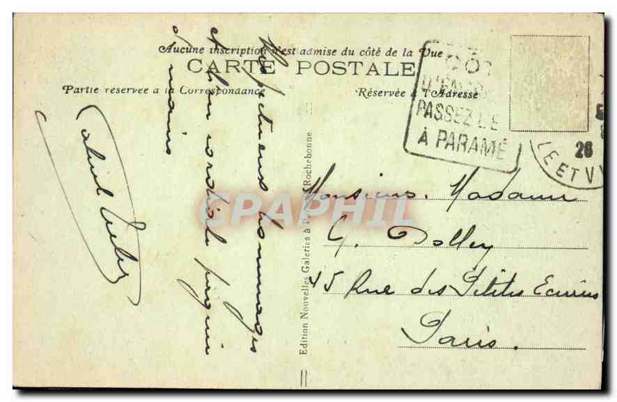 CPA Dinard Le Moulinet Au loin St Malo  — Rückseite