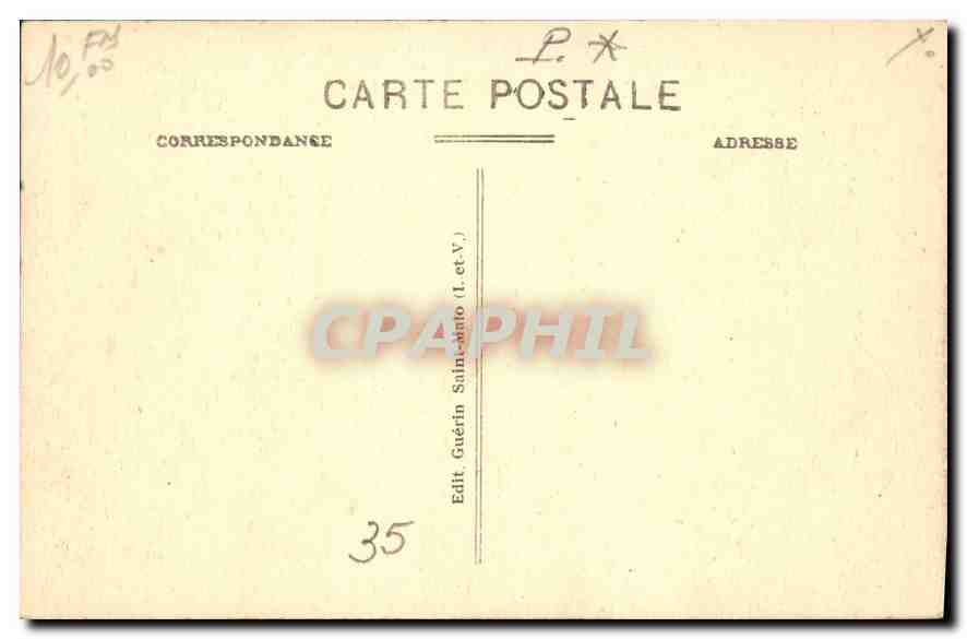 Dinard — Vue Générale de la Digue et la Plage — G.F. 3703 bis — Rückseite