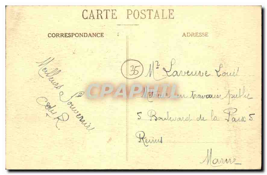CPA Cote d'Emeraude Dinard La Plage  — Rückseite