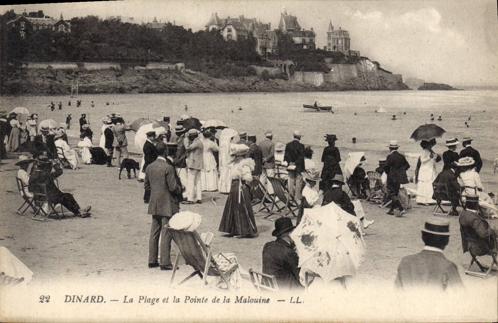 CPA Dinard La Plage et la Pointe de la Malouine 