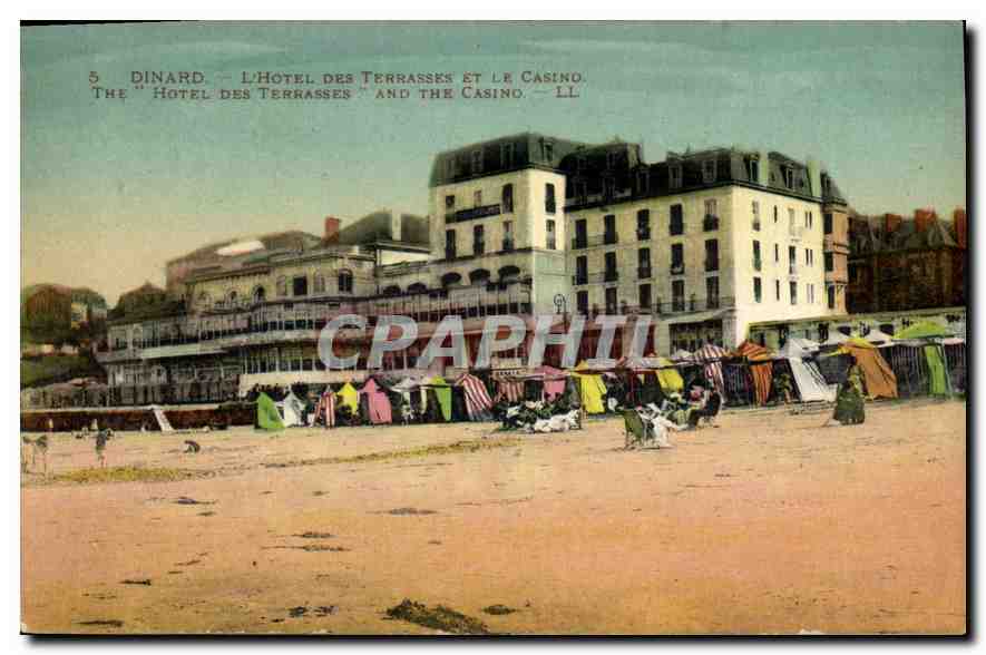 CPA Dinard L'Hotel des Terrasses et le Casino 