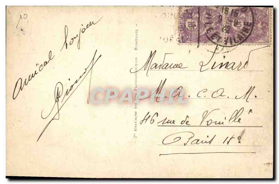 CPA Dinard Le Bric a Brac et l'Embarcadere des Vedettes Vertes  — Rückseite