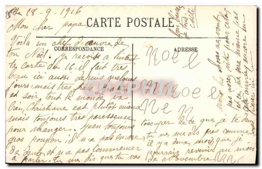 CPA Dinard La Plage de l'Ecluse unJour de Tempete  — Rückseite