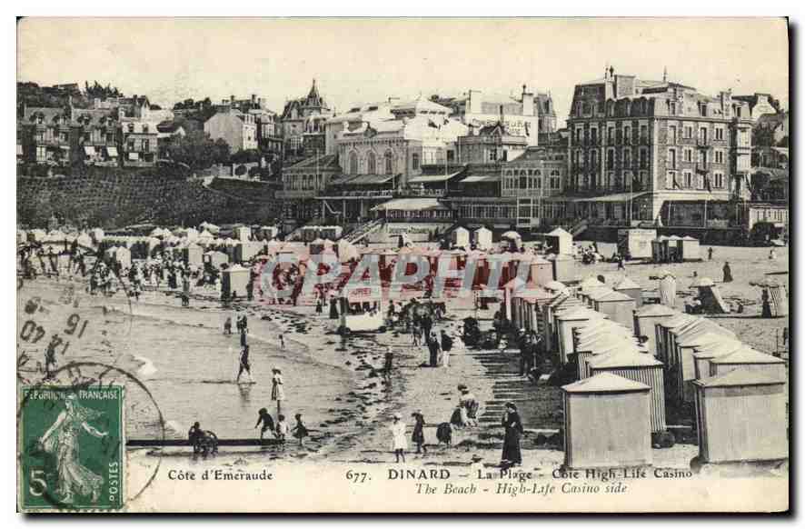 CPA Cote d'Emeraude Dinard La Plage Cote High Life Casino 