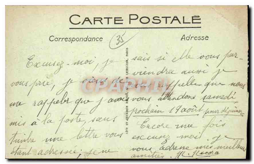 CPA Dinard La Digue et la Rotonde du Casino  — Rückseite