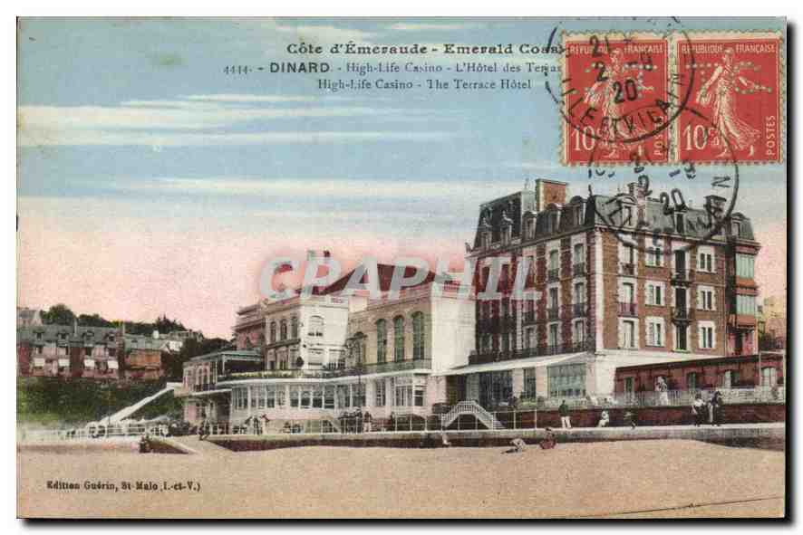 CPA Cote d'Emeraude Dinard High Life Casino L'Hotel des Terrasses 