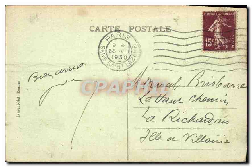 CPA Cote d'Emeraude Dinard Le Bric a Brac  — Rückseite