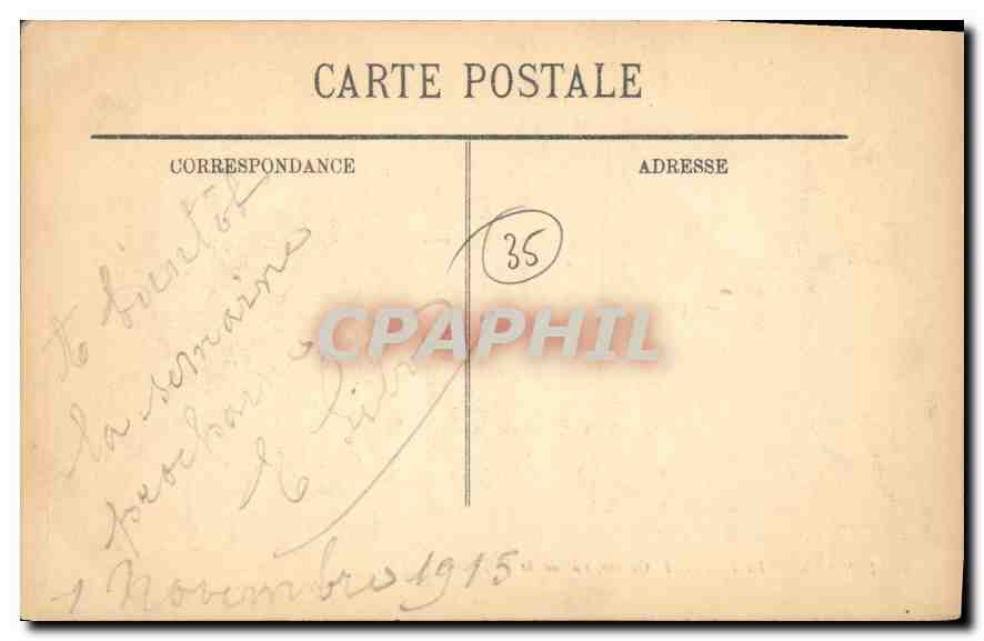CPA Dinard La Plage et le Casino vus de la Malouine  — Rückseite