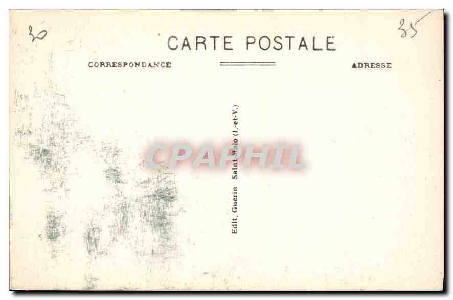 CPA Cote d'Emeraude Dinard La Plage  — Rückseite