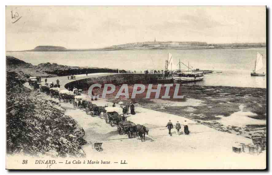 Dinard — La Cale à marée basse — LL. n°38 - Anverso