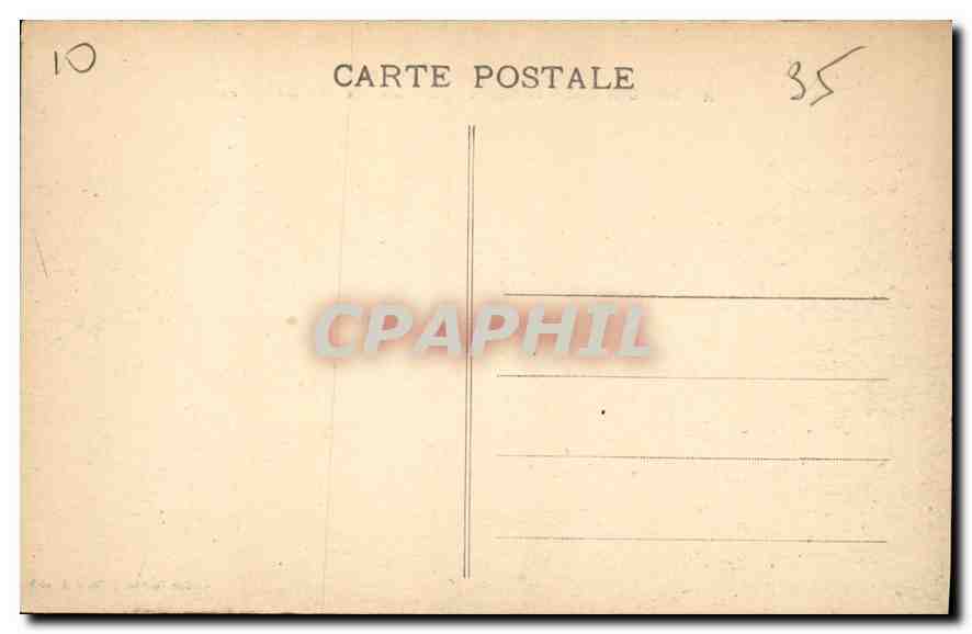 CPA Cote d'Emeraude Dinard La Plage a Maree haute La Malouine  — Verso
