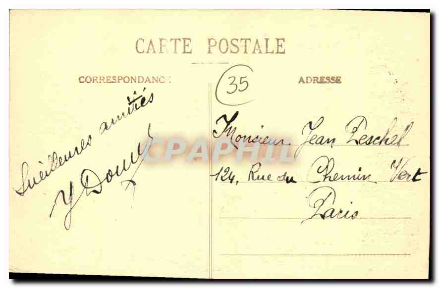 CPA Cote d'Emeraude Dinard La Digue et la Pointe du Moulinet  — Rückseite