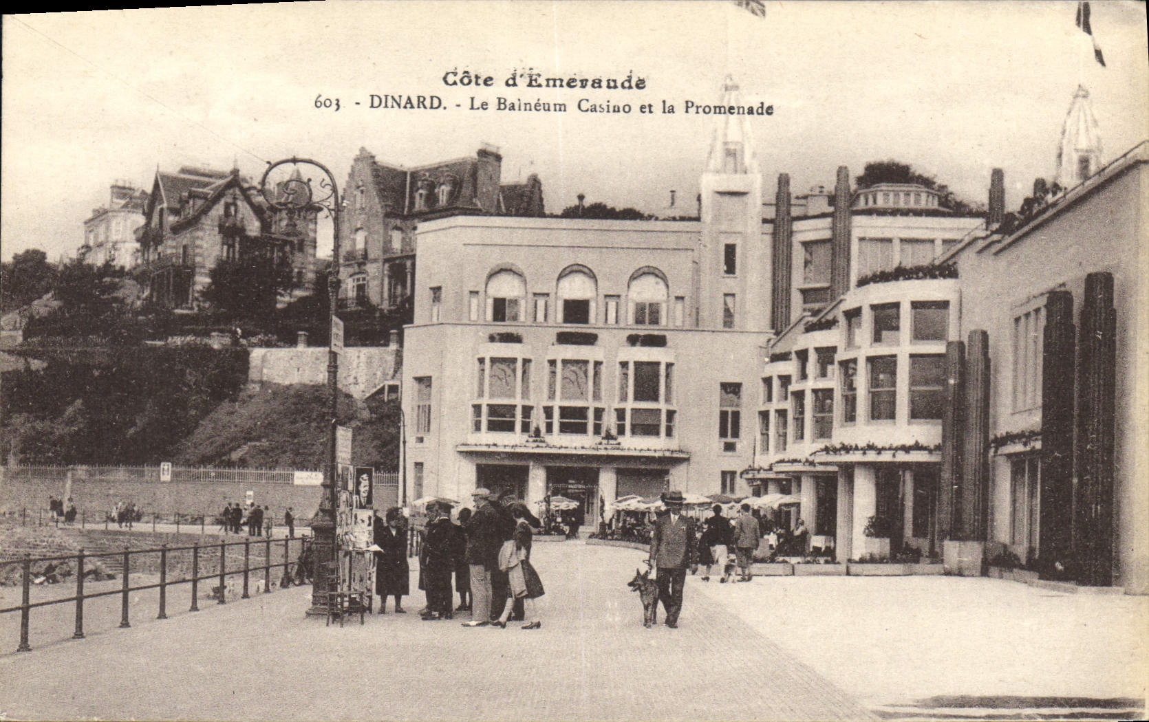 Dinard - Le Bainéum Casino et la Promenade — Côte d'Émeraude, n°603