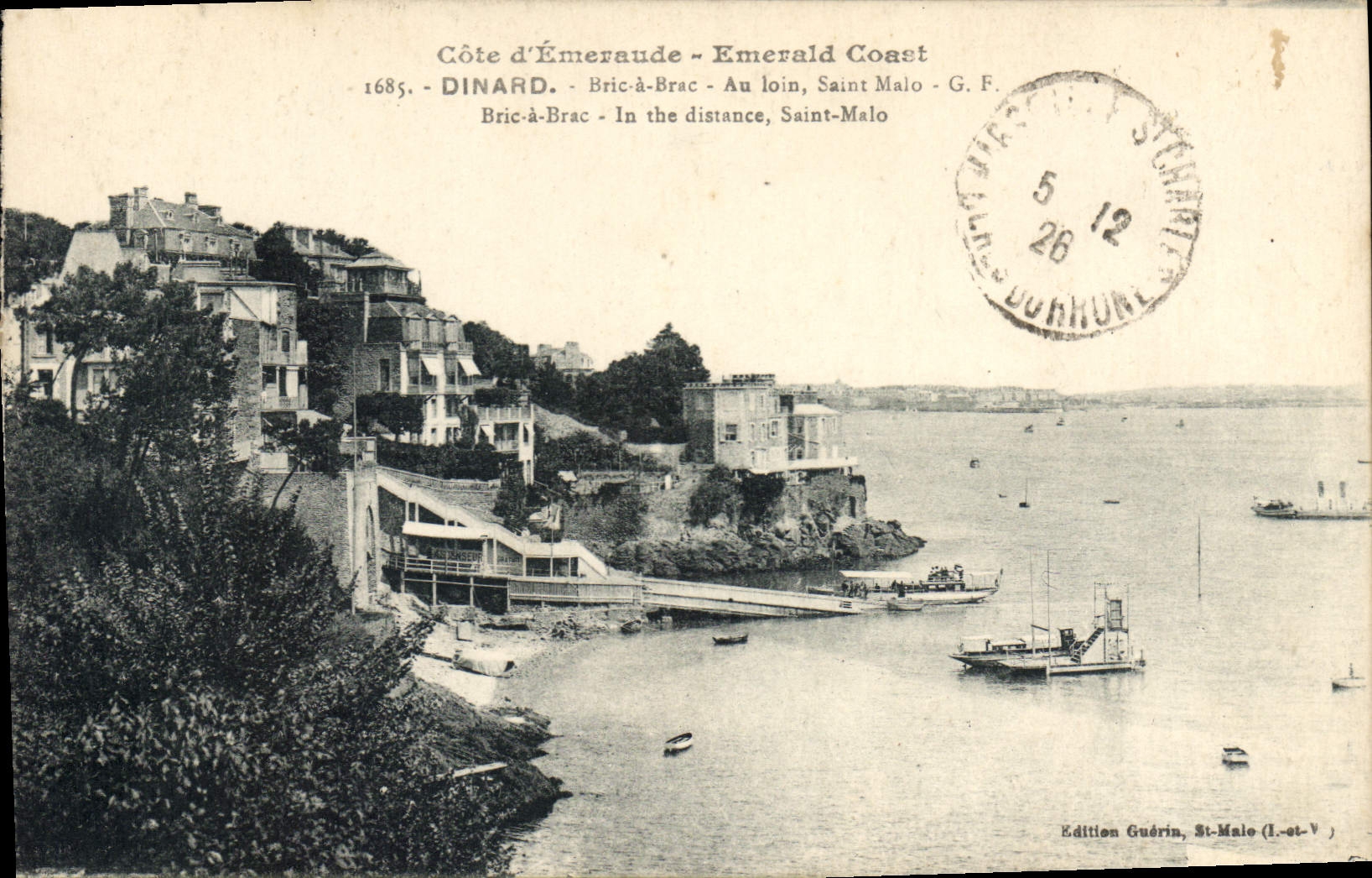 CPA Cote d'Emeraude Dinard Bric a Brac St Malo 