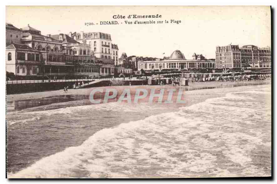 Dinard — Vue d'ensemble sur la Plage — Côte d'Émeraude, série 2720