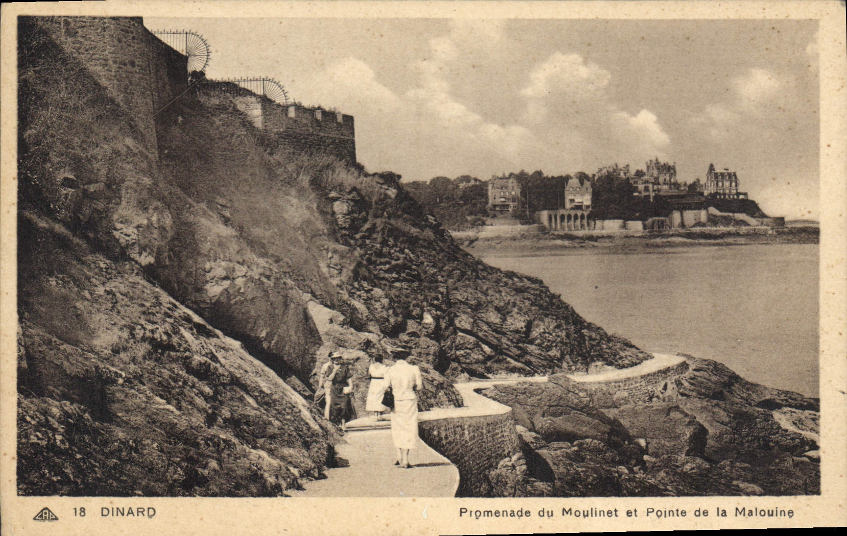 Promenade du Moulinet et Pointe de la Malouine — Dinard — éditeur ARA n°18