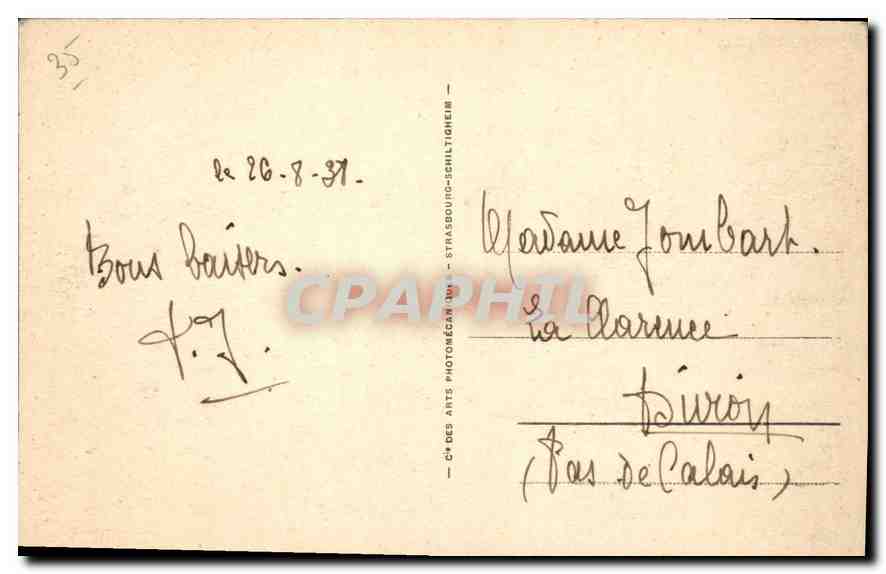 Promenade du Moulinet et Pointe de la Malouine — Dinard — éditeur ARA n°18 — Rückseite