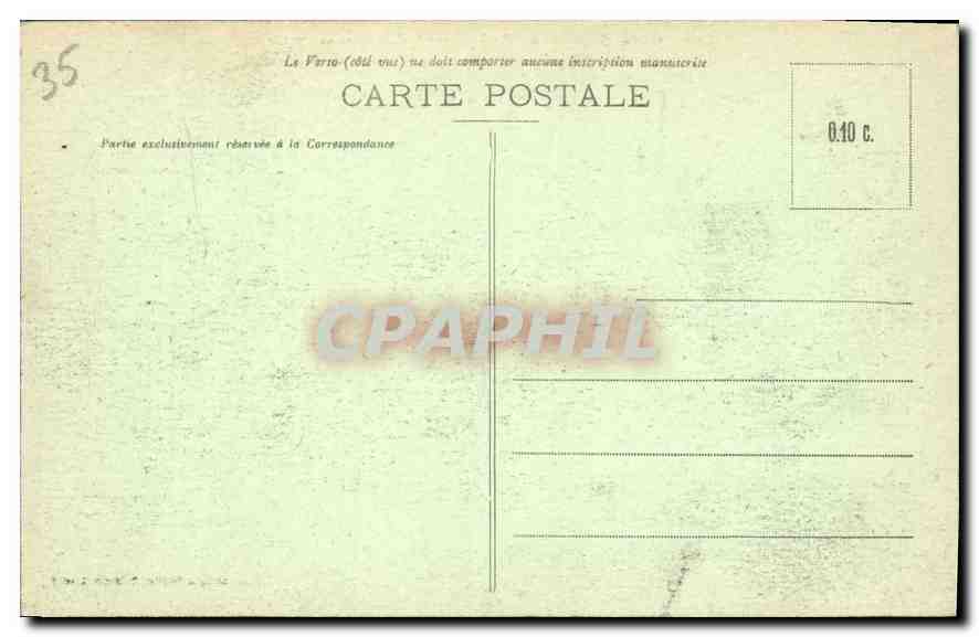 CPA Cote d'Emeraude Dinard La Plage  — Rückseite