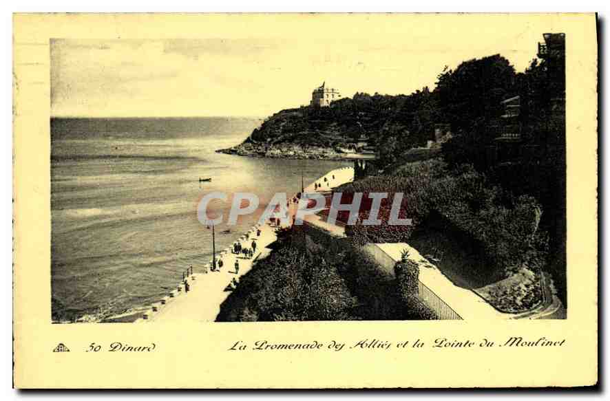 CPA Dinard La Promenade des Allies et la Pointe du Moulinet 