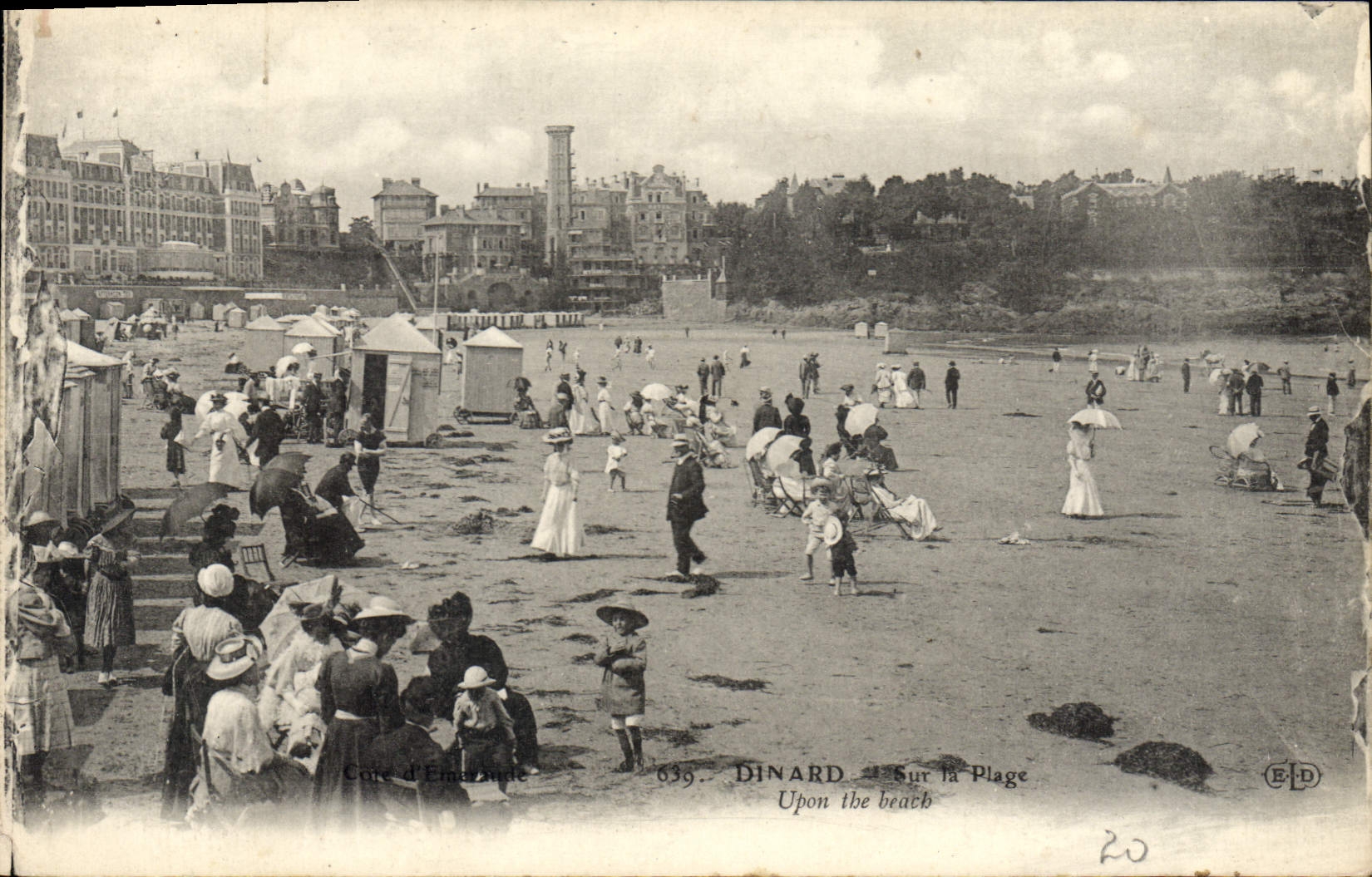 Dinard — Sur la Plage — Éditeur E.P.D. n° 639