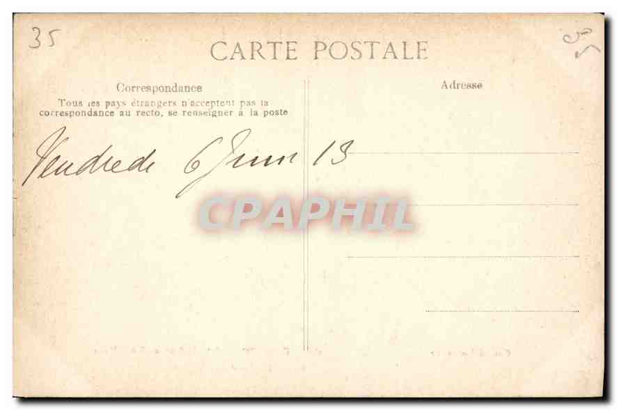 CPA Cote d'Emeraude Dinard Bric a Brac et St Malo  — Rückseite