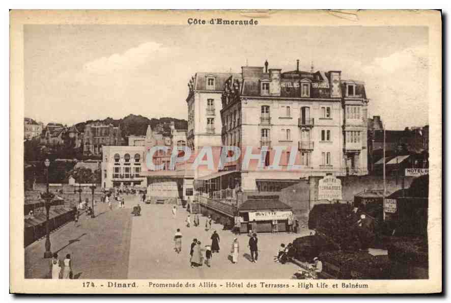 Dinard - Promenade des Alliés - Hôtel des Terrasses - High Life et Balnéum