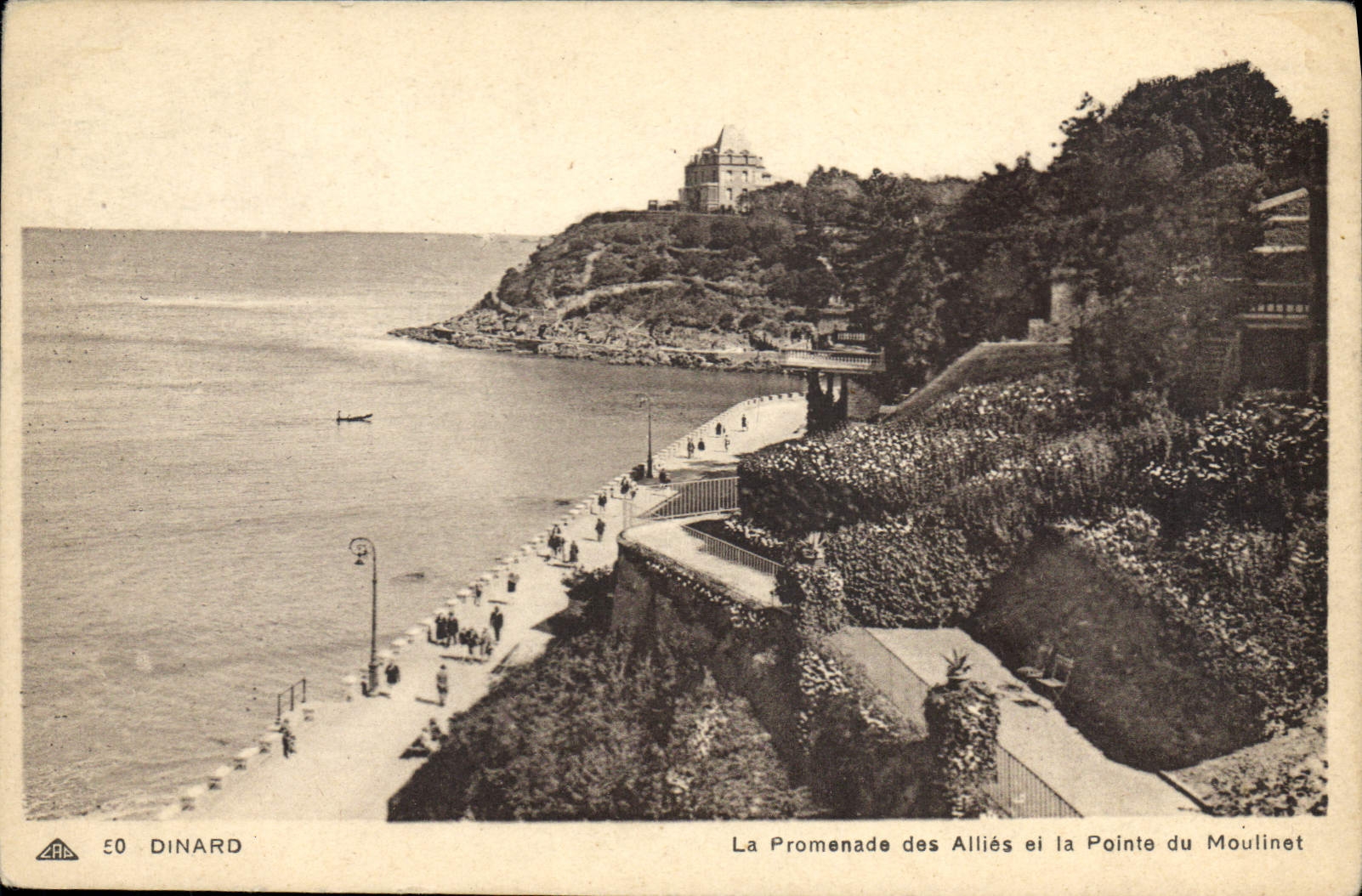 Dinard — La Promenade des Alliés et la Pointe du Moulinet — CPAH