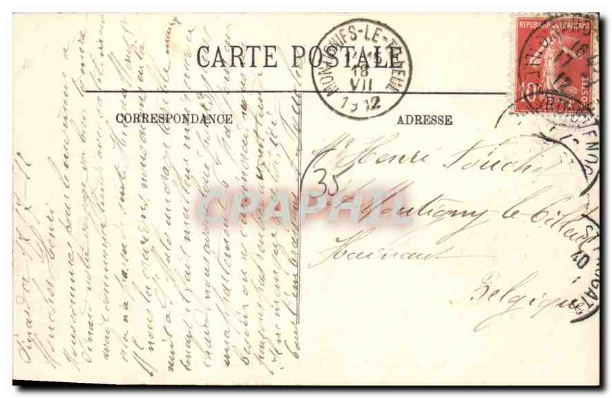 CPA Dinard Les Villas de la Malouine a la Pointe du Grouin  — Rückseite
