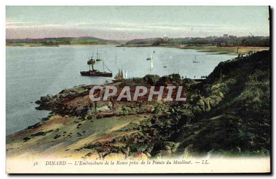CPA Dinard L'Embouchure de la Rance prise de la Pointe du Moulinet 