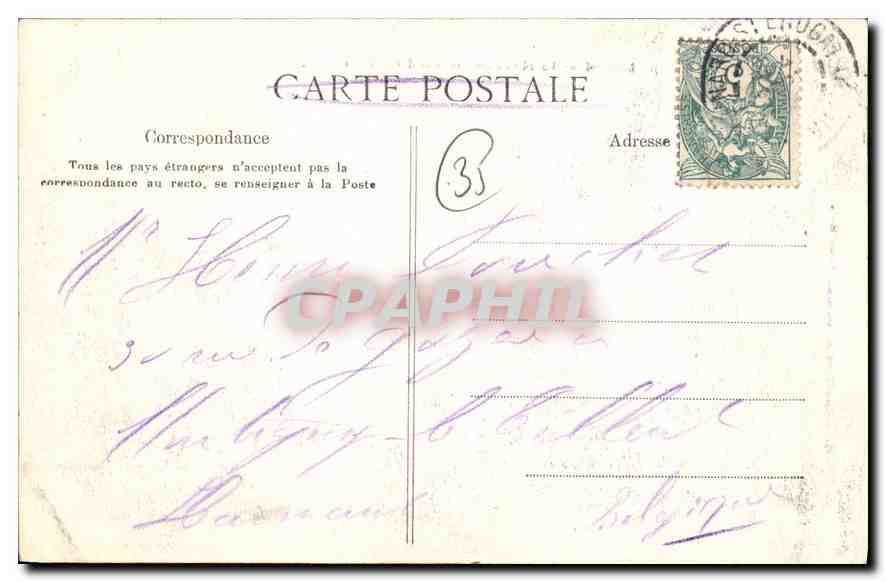 CPA Dinard La Malouine au loin St Malo  — Rückseite
