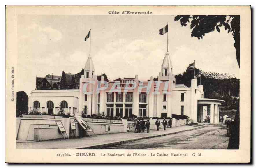 Dinard - Côte d'Émeraude - Le Boulevard de l'Écluse - Le Casino Municipal - Édition G. M.
