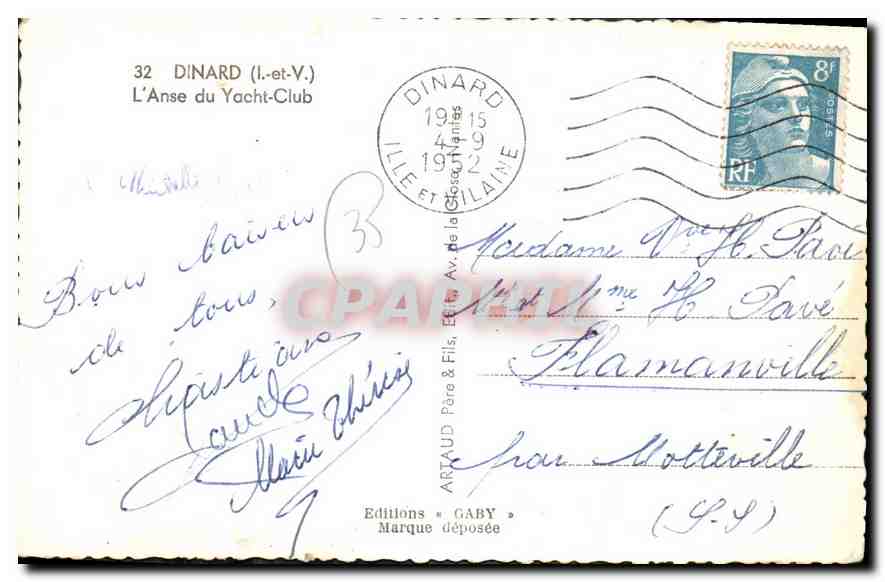 Dinard — L'Anse du Yacht-Club — Éditions Gaby — Reverso