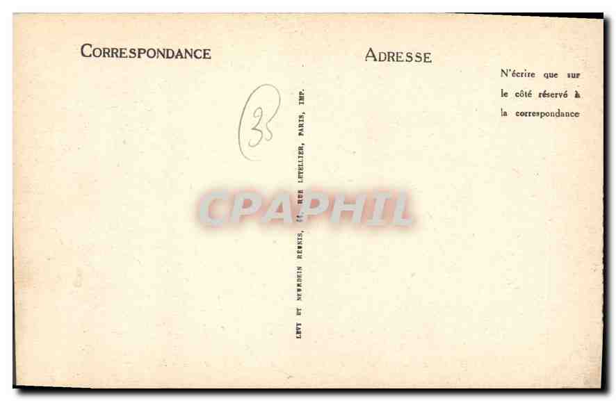 CPA Dinard La Pointe de la Malouine  — Rückseite