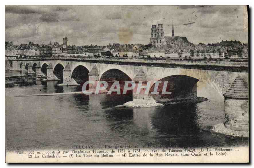 CPA Orleans Vue generale et le Pont 