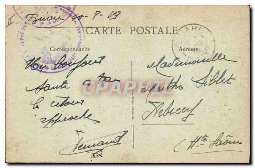Orléans - Théâtre et Cathédrale — éditeur inconnu, n° de série 651 — Rückseite