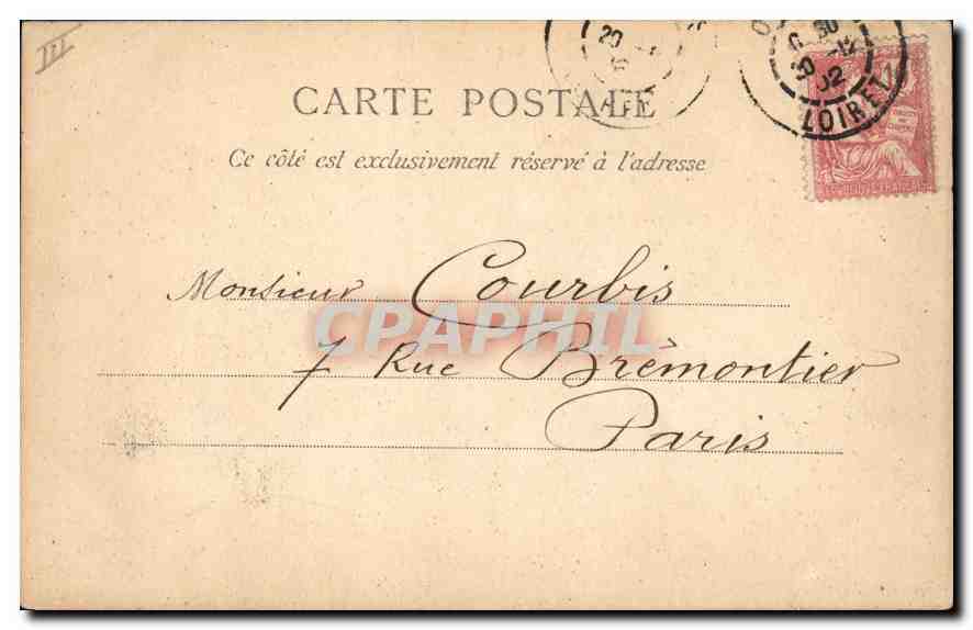 CPA Orleans La Gare  — Verso