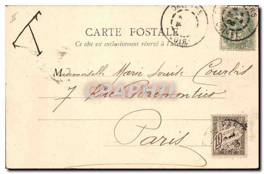 CPA Orleans Theatre et Cathedrale  — Verso