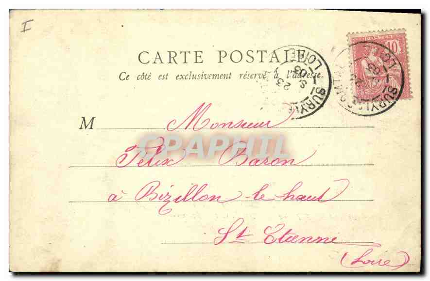 CPA Orleans Palais de Justice  — Rückseite