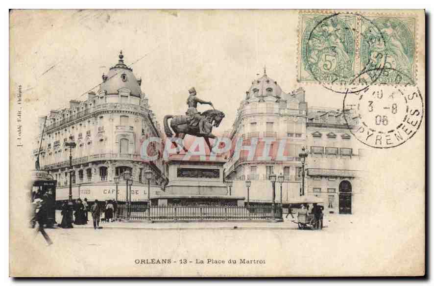 CPA Orleans La Place du Martroi 