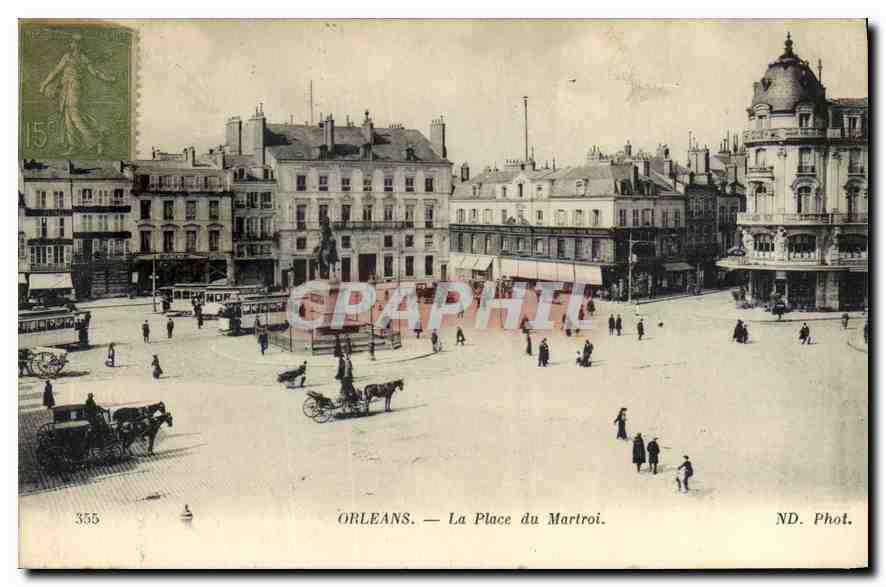 CPA Orleans La Place du Martroi 
