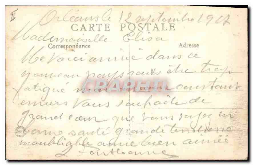 CPA Orleans Rue Bannier et Rue de la Republique  — Rückseite