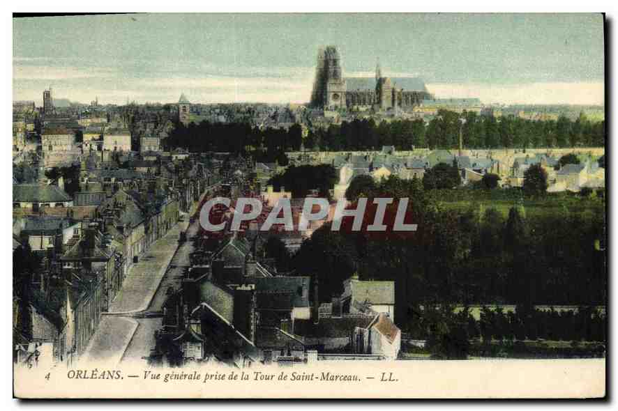 CPA Orleans Vue generale prise de la Tour de St Marceau 