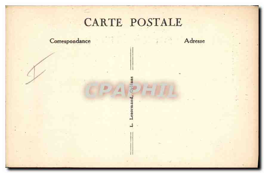 CPA Orleans La Rue du Tabour  — Rückseite