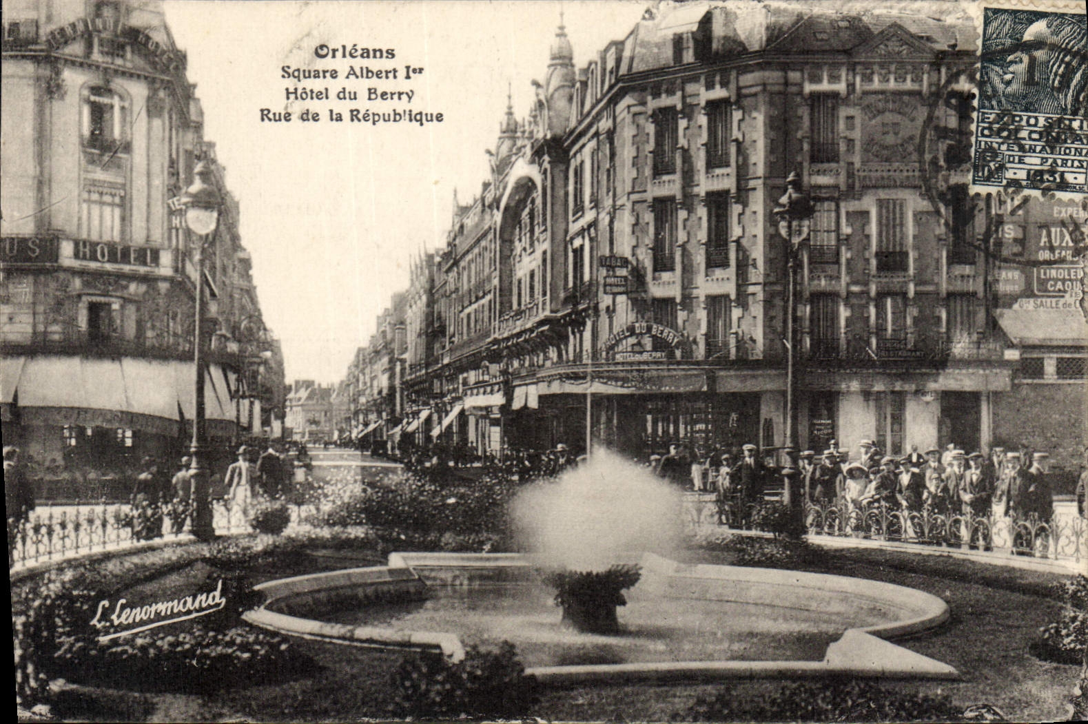 CPA Orleans Square Albert I Hotel du Berry 